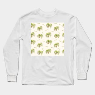 Asparagus Fern Pattern | Houseplants | Botanicals | Watercolor Long Sleeve T-Shirt